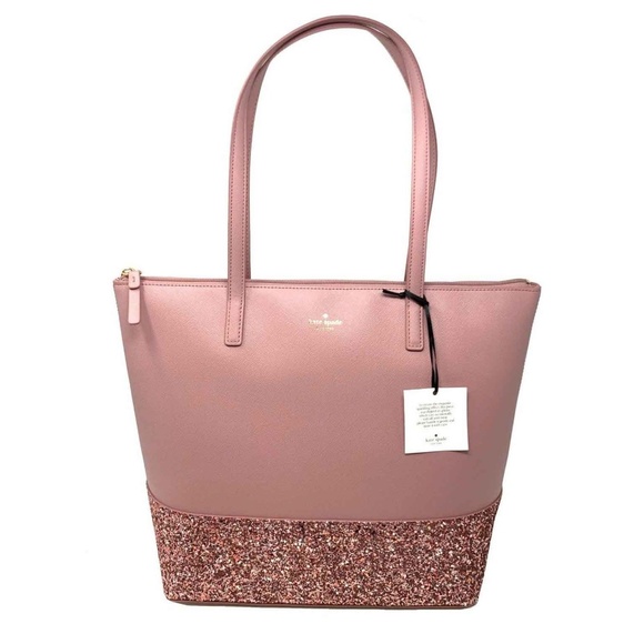 kate spade pink sparkle purse